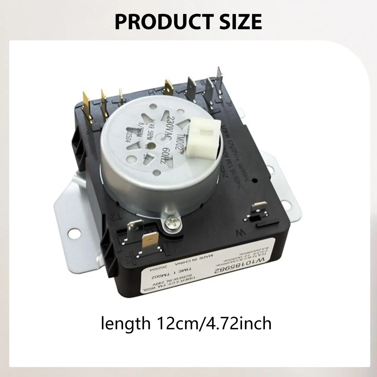 Dryer Timer Metal Replacement High Precision Appliance Switch Spare Part for Whirlpool Maytag Kenmore Amana