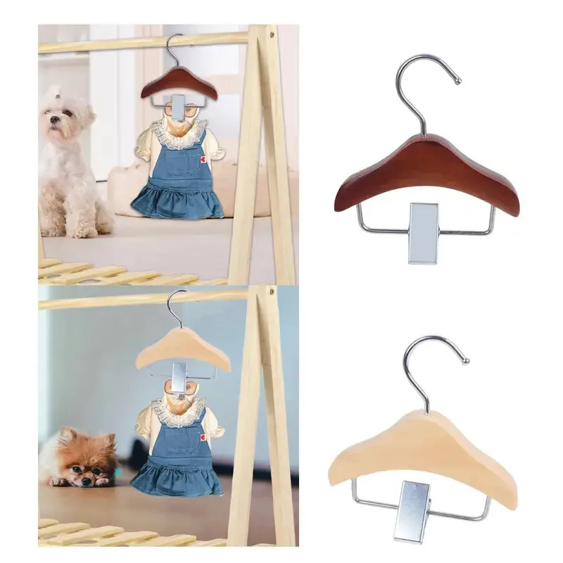 Colgador de ropa para perros, almacenamiento de accesorios de madera, mantiene la ropa de su gato, limpio y organizado para cachorros, venta al por menor, ropa para mascotas, perro recién nacido - imagen 4