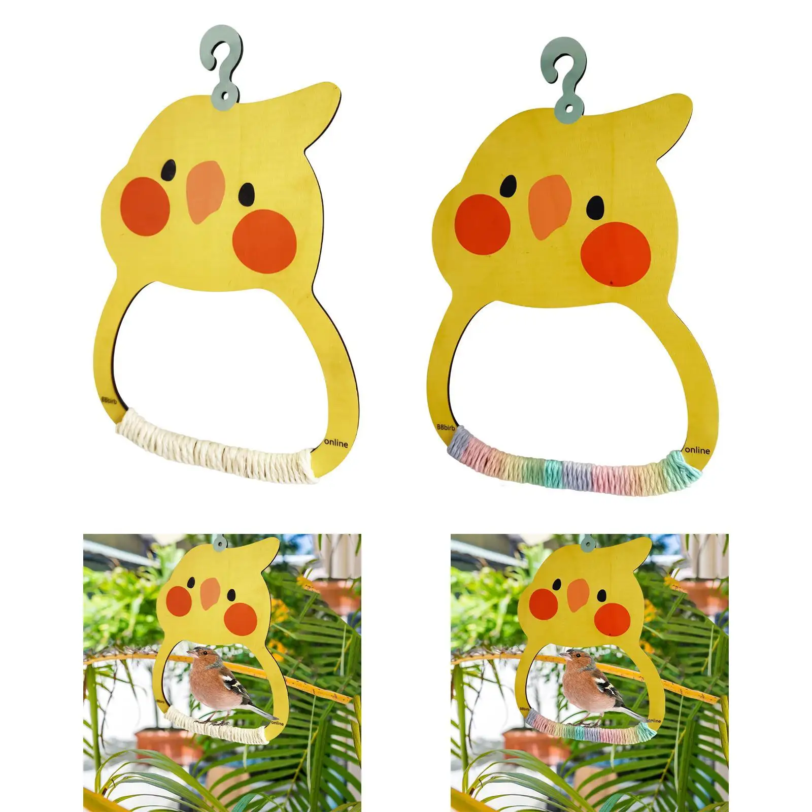 Bird Perch Stand Novelty Bird Swing Toy for Parakeet Cockatiel Cockatoo