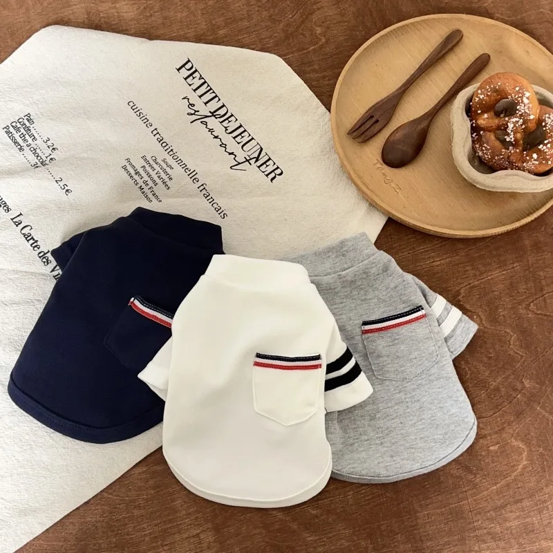 Ropa de lana para perros Otoño Invierno, sudaderas con capucha cálidas para perros, camiseta interior para cachorros, chaleco para perros, ropa para Bulldog Francés Chihuahua, jersey para perros