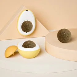 Bolas de catnip huevo juguete divertido para masticar gatos