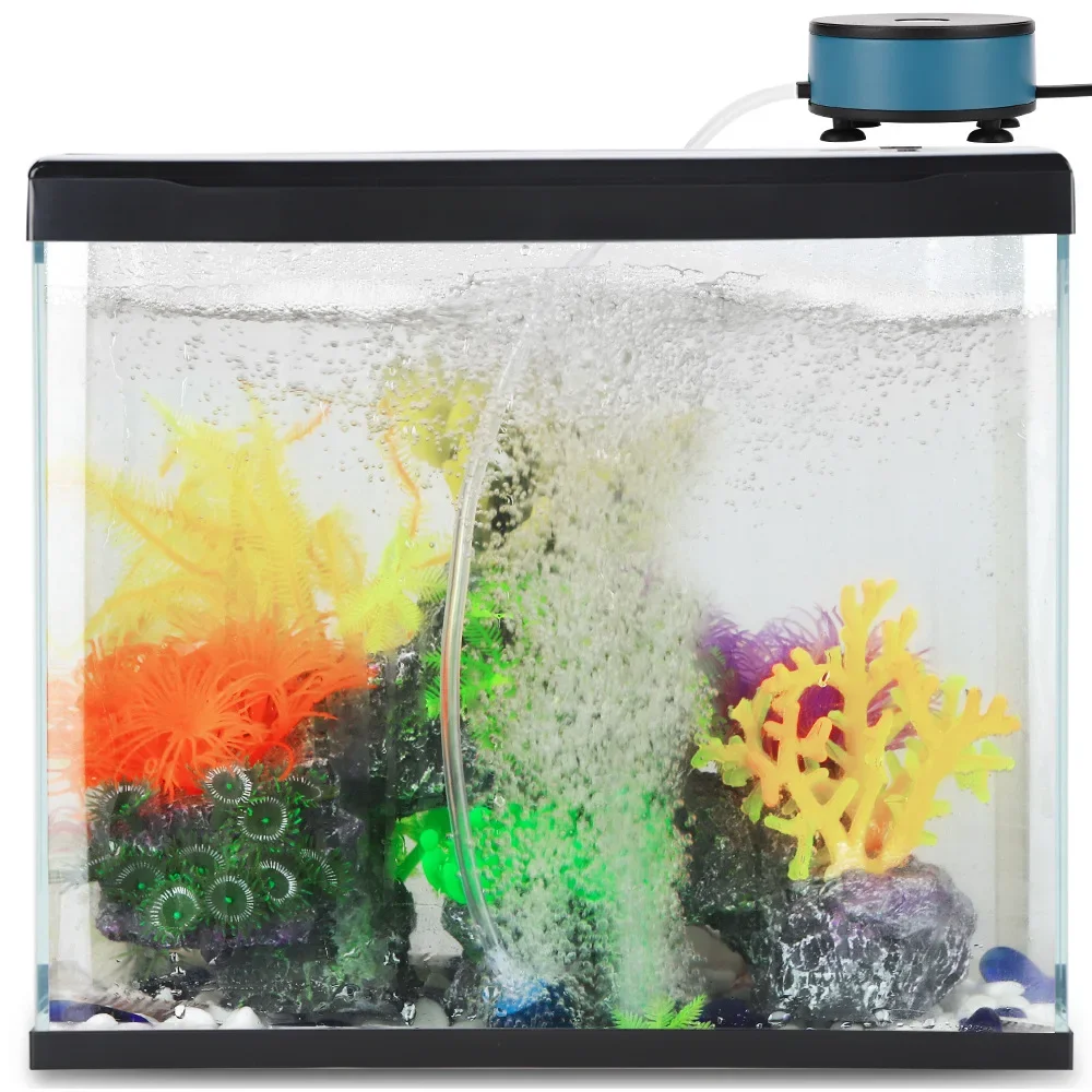 Bomba de aire y oxígeno USB para acuario – compresor compacto silencioso - imagen 3