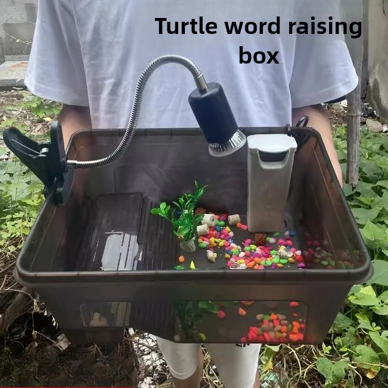 Tanque ecológico para Reptiles, lavabo grande, caja de cría de tortugas brasileñas, área multifuncional, productos integrados para cajas de cría de mascotas - imagen 2