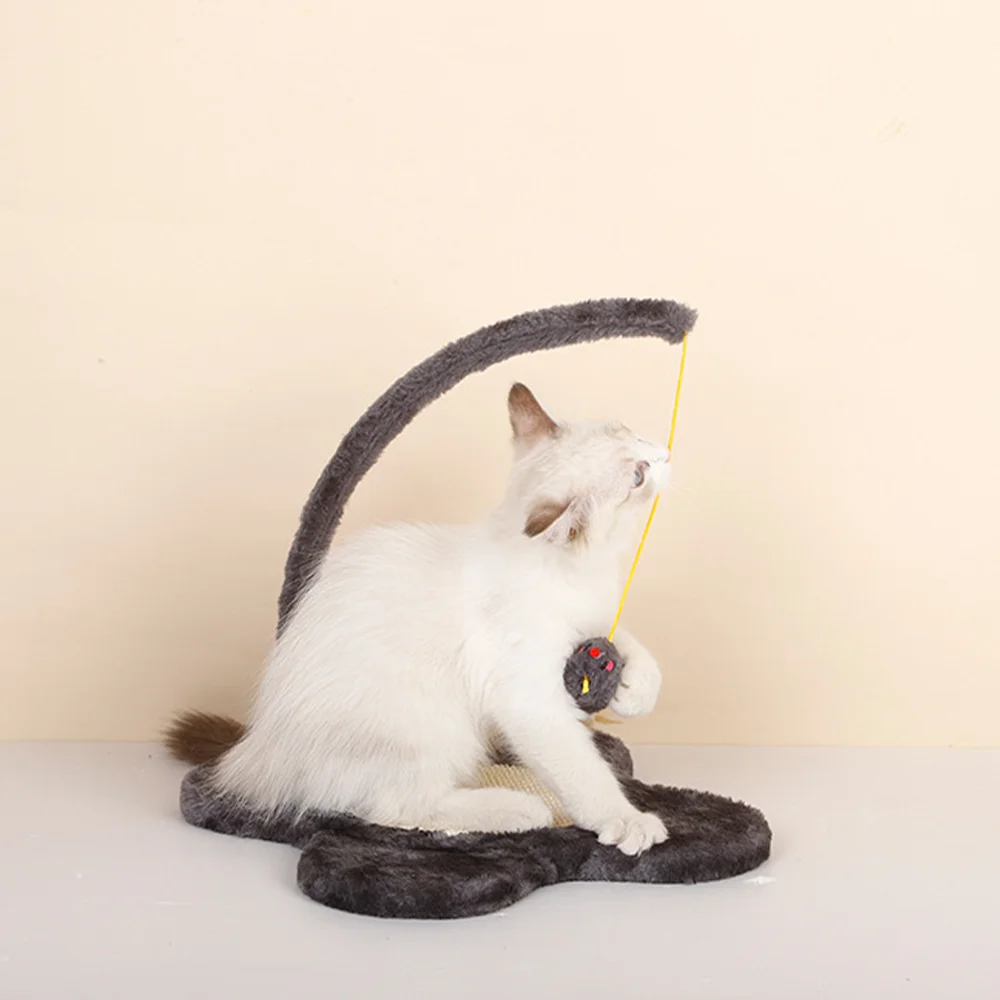 Juguete de Sisal para gato, tablero para rascar, marco de escalada, ratón de felpa, palo de gato, garra de molienda interactiva, resistente al desgaste - imagen 3