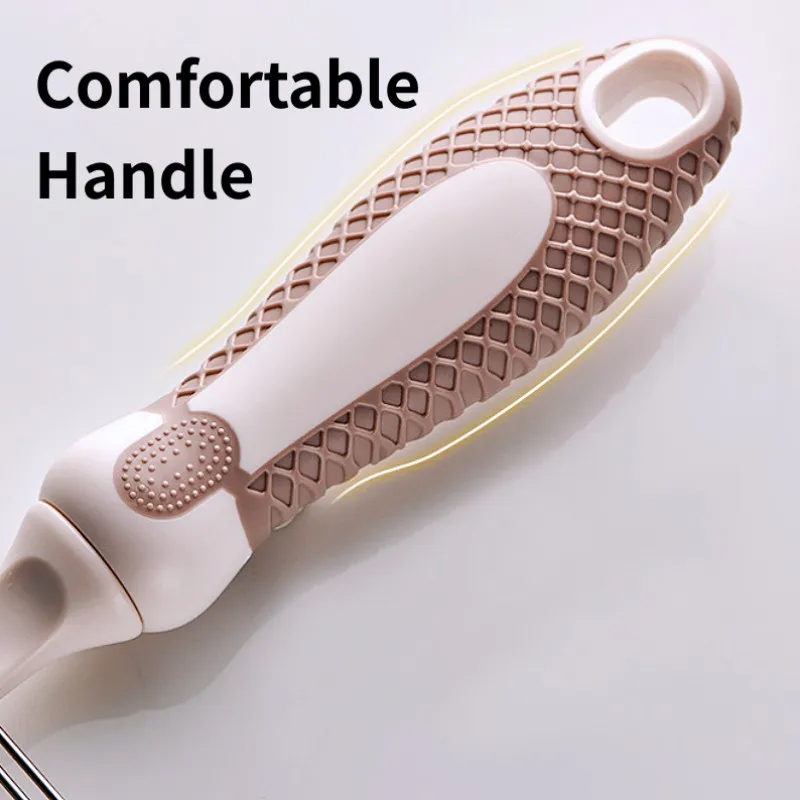 Peine para perros, cepillo para perros de doble cara, removedor de pelo para mascotas, cepillo de masaje para gatos, peines de acero inoxidable para cepillos de aseo para perros, suministros para mascotas - imagen 4