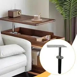 Mesa auxiliar elevadora para sofá con rotación 360° – Práctica y resistente