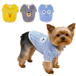 Ropa bonita para perros, abrigo de invierno para perros pequeños, gatos, suéter cálido de terciopelo para mascotas, disfraces de Chihuahua, acolchado suave para cachorros