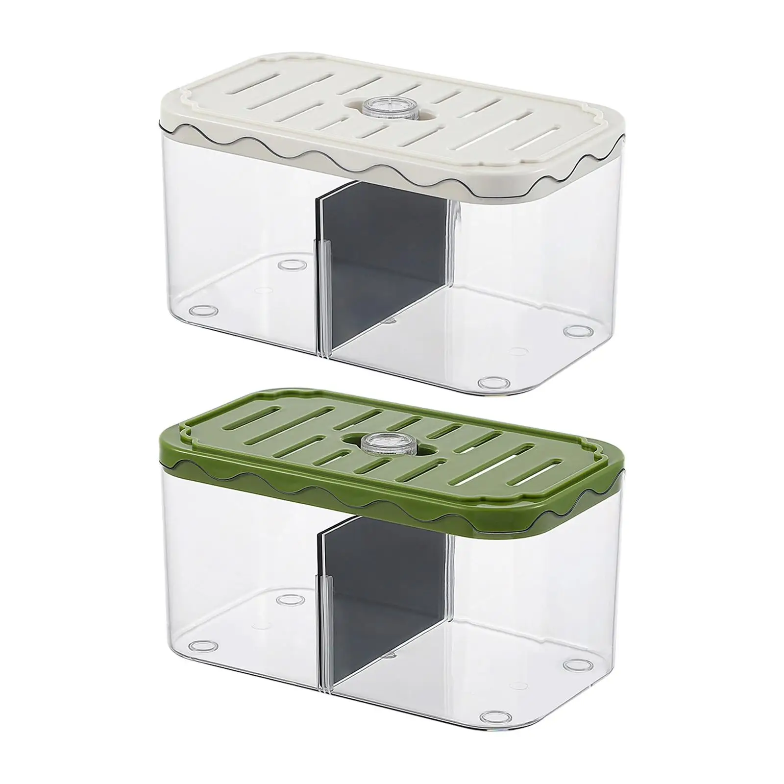 Pecera de mesa, caja de cría de acuario resistente para camarones, peces de bebé, Guppy - imagen 2