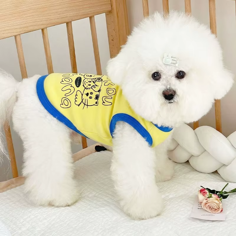 Ropa verano para perros y gatos: chaleco, vestido, camiseta