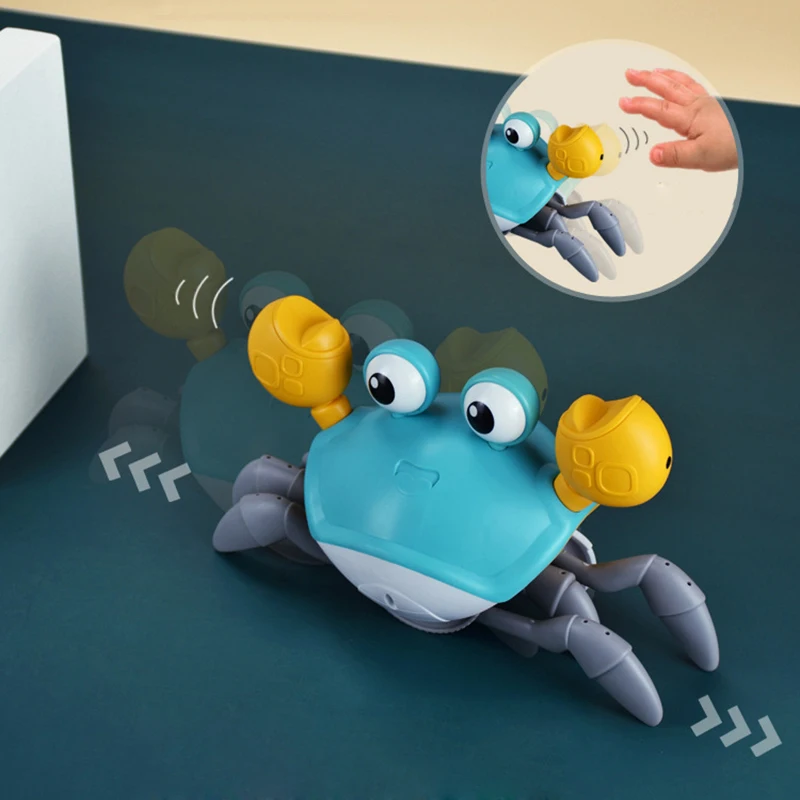 Cangrejo de Escape con carga eléctrica para gato, juguete interactivo interesante para mascotas, evita automáticamente obstáculos, cangrejo para gatear - imagen 5