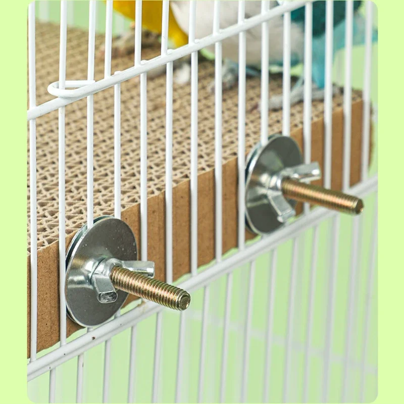 Periquito de papel para pájaros, juguetes para masticar para triturar con corcho, plataforma de percha para loros, juguetes de forrajeo, accesorio para jaula de pájaros pequeños S/L - imagen 5