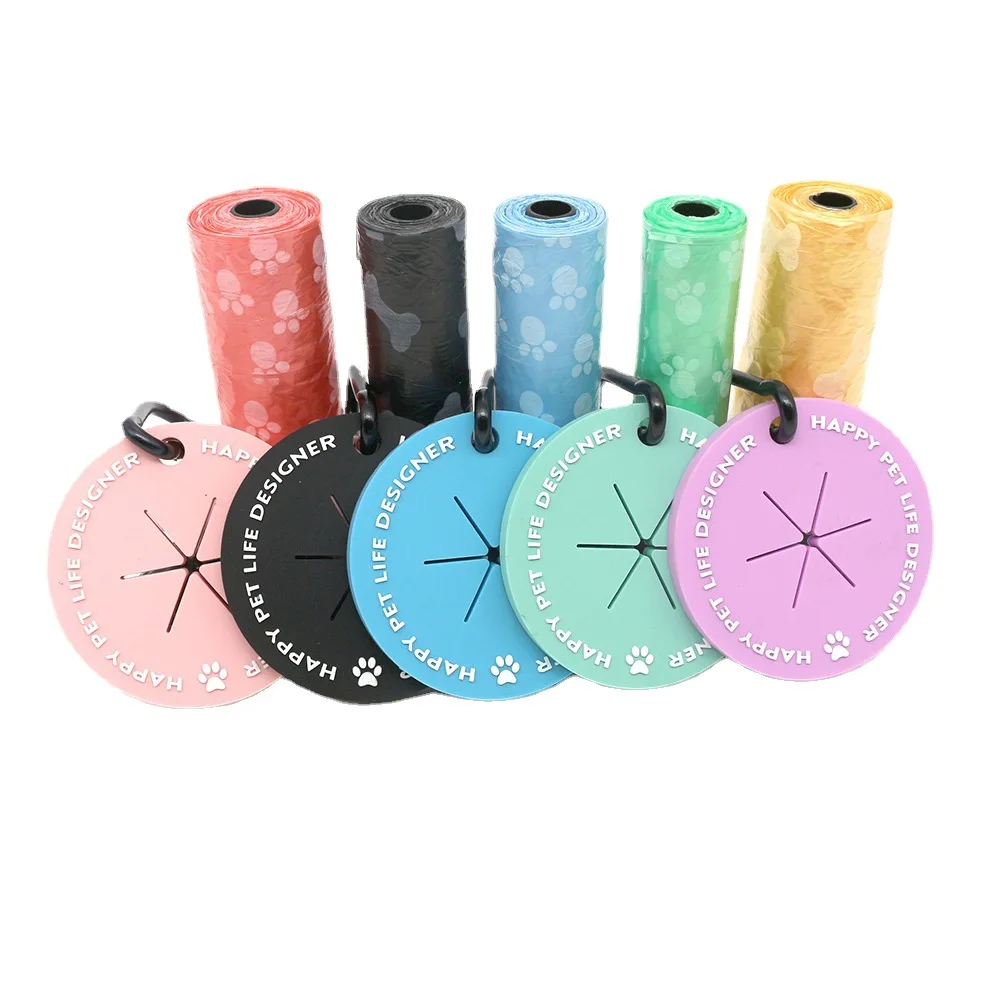 Dispensador de bolsas para excrementos de perro, Clip manos libres para productos de mascotas, bolsas para excrementos de perro, soporte para bolsas de residuos para viajes al aire libre - imagen 5