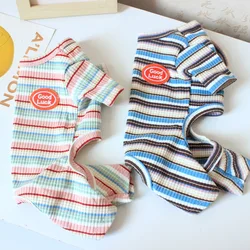 Monito de felpa rayas para gatos y perros pequeños - Ropa de invierno