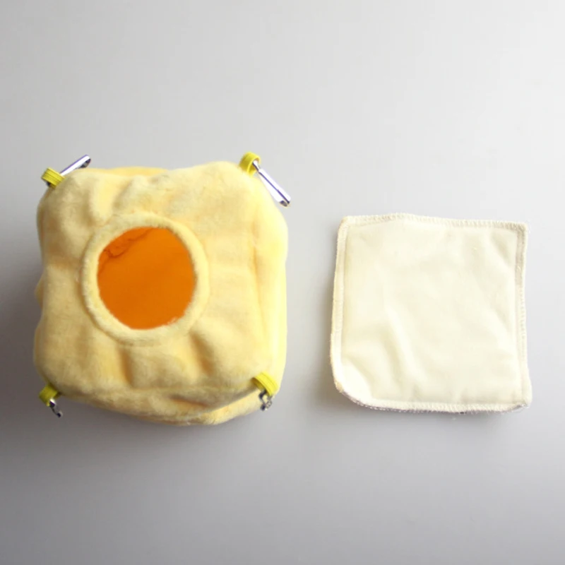 Hamaca para casa de hámster, jaula para roedores, accesorios suaves y cálidos, camas colgantes sólidas multiforma para mascotas pequeñas, rata, conejillo de indias - imagen 5