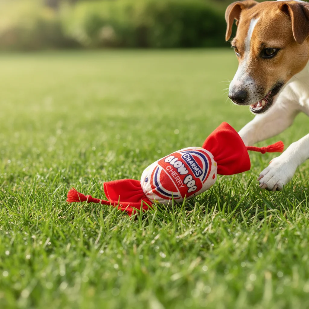 Juguetes de dulces de cuerda para perros, juguetes interactivos resistentes a mordeduras chirriantes para limpieza de dientes de cachorro, suministros molares para mascotas - imagen 3