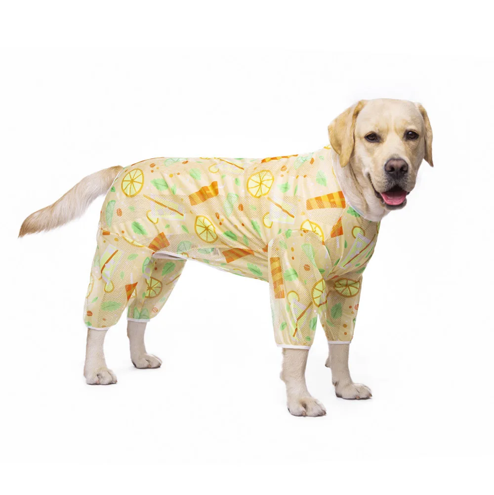Traje ligero de recuperación quirúrgica para perros medianos y grandes, camisetas de camuflaje de secado rápido para perros, mono PJS - imagen 4