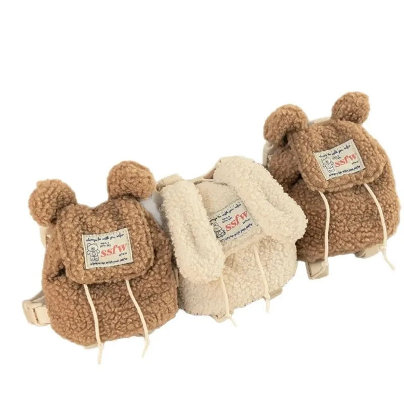 Bolsa para mascotas INS, bonita bolsa de felpa para salida de mascotas, cachorros, perros, gatos, mochila para mascotas, bolsa para recoger caca, aperitivos, suministros multiusos para perros pequeños - imagen 5