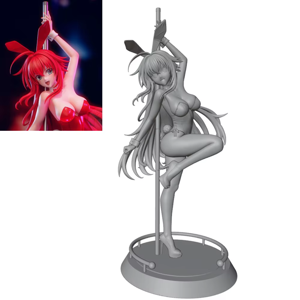 Figura decorativa de anime para habitación sin montar ni pintar - imagen 3