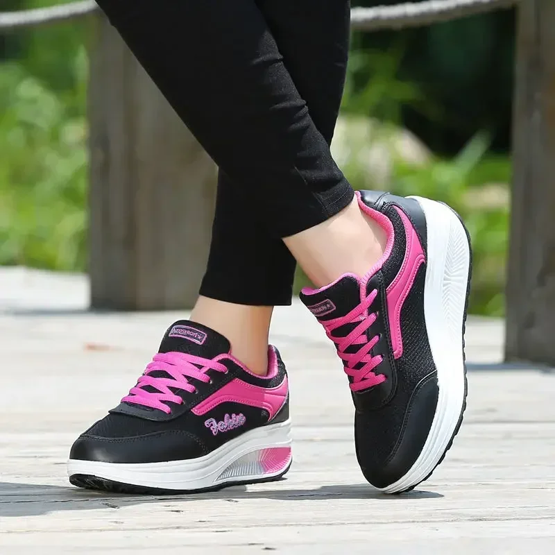 Nuevo Zapatillas de deporte para mujer, zapatos vulcanizados a la moda para mujer, zapatos planos, zapatos para caminar para mujer - imagen 3