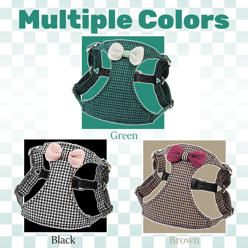 Arnés y correa con lazo para perro pequeño y mediano, chaleco suave ajustable para cachorro, cuerda de plomo de seguridad, suministros para caminar al aire libre - imagen 5