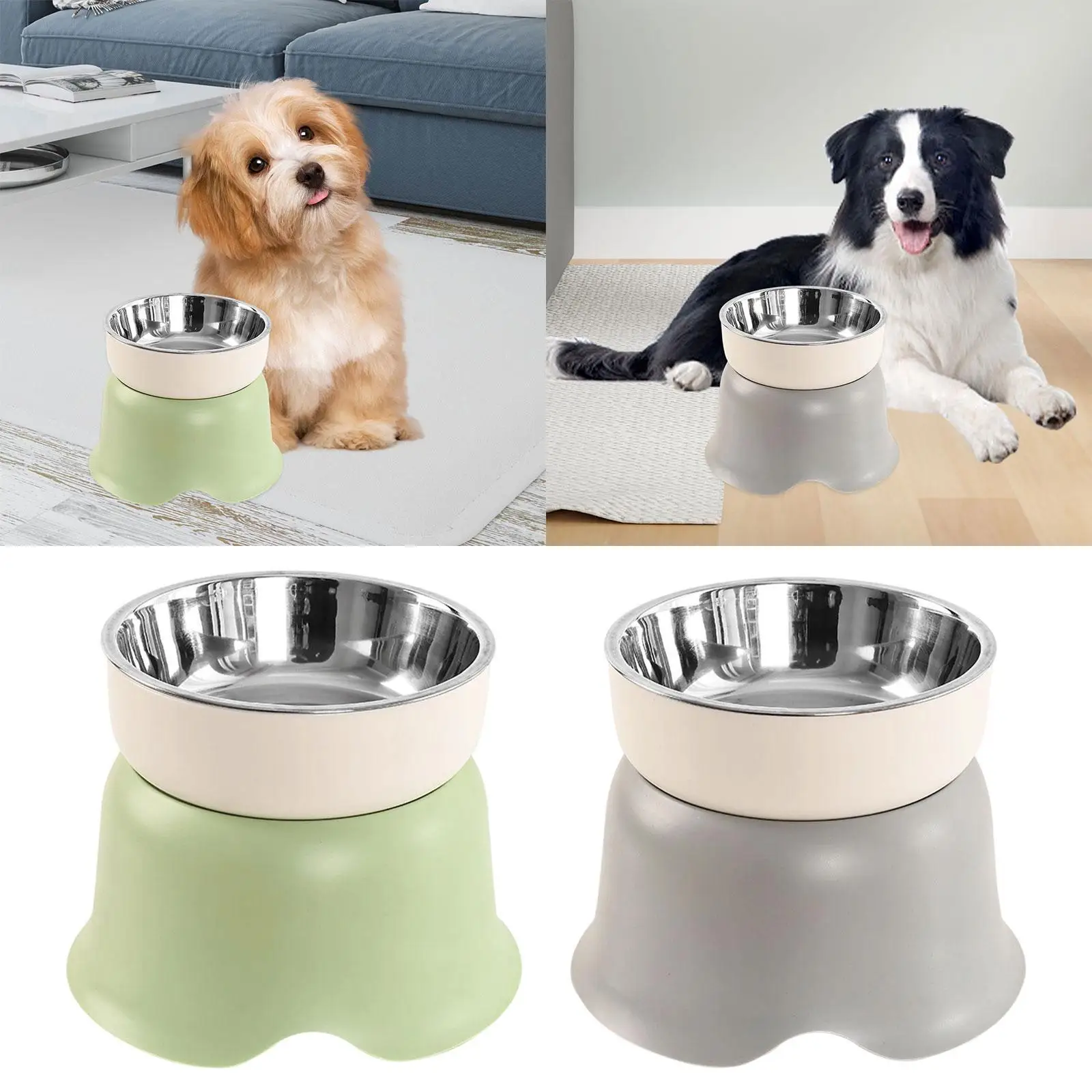 Raised Cat Bowl Pet Bowl Sturdy Dog Bowl,Detachable Stainless Steel Bowl,Cat Feeder,Cat Food Dish for Dog Pet Puppy Cats Raised Cat Bowl Pet Bowl Sturdy Dog Bowl,Detachable Stainless Steel Bowl,Cat Feeder,Cat Food Dish for Dog Pet Puppy Cats