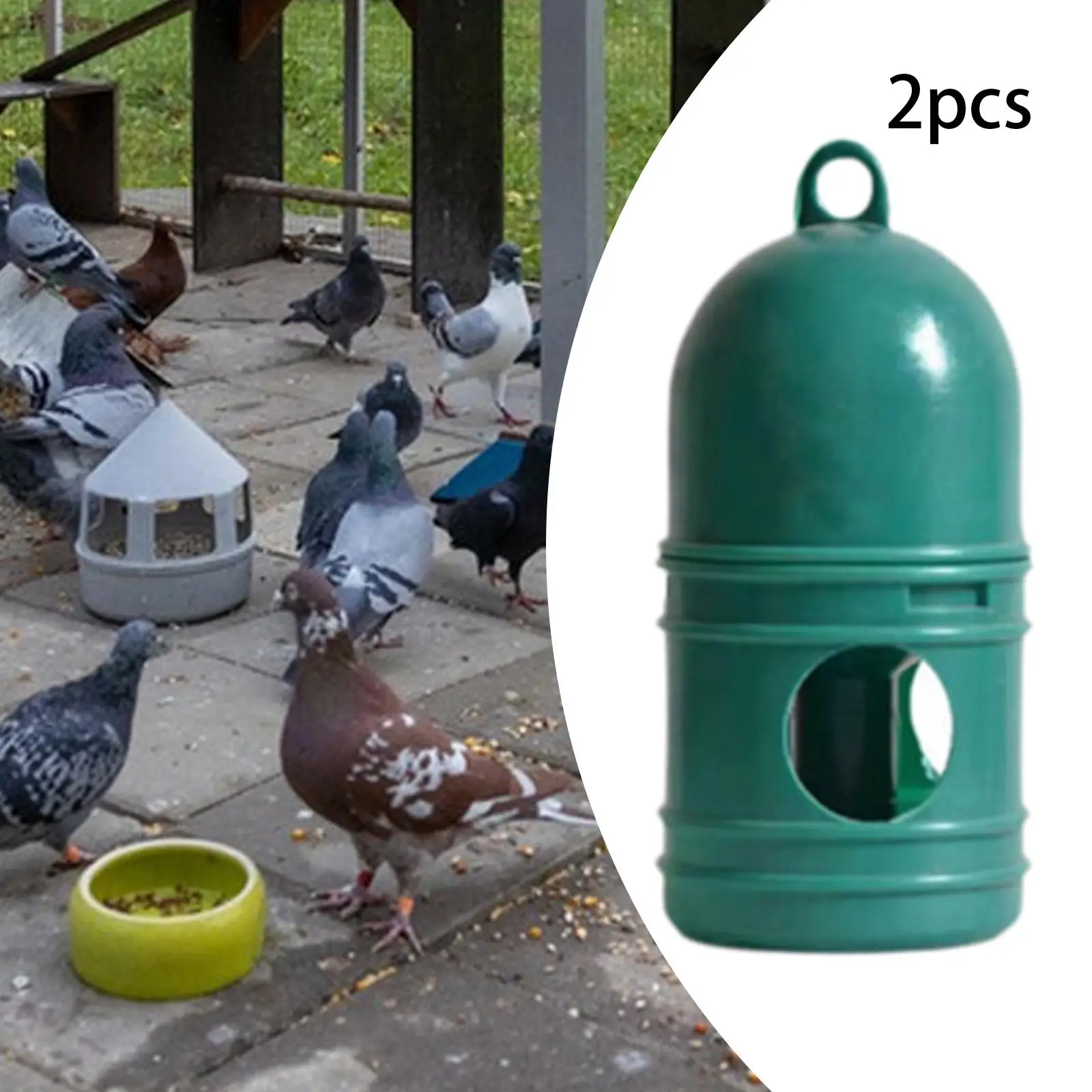 2x Bird Water Drinker Accessories Pigeon Water Dispenser for Quail Parakeet