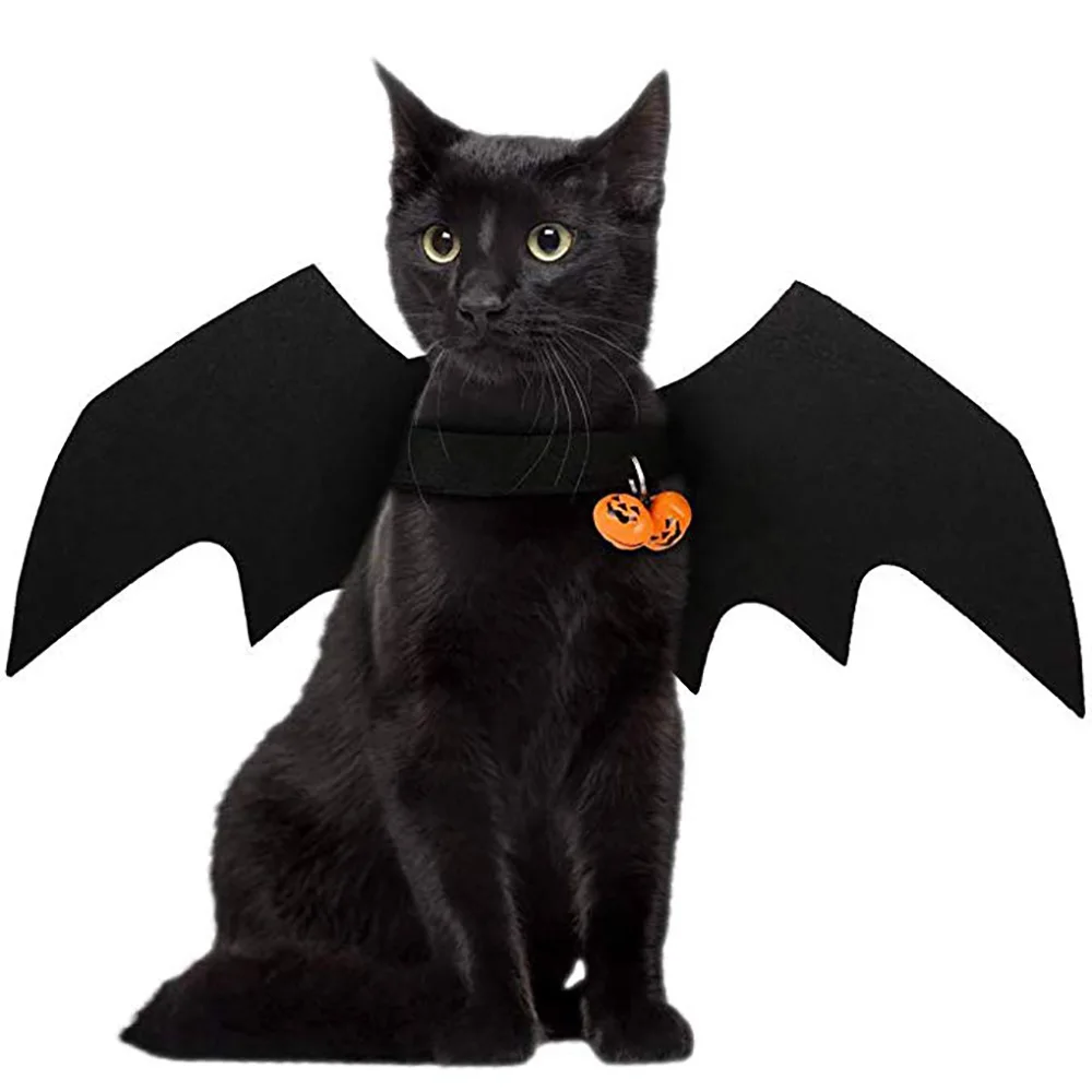 Creative Cute Pet Dog Halloween Clothes Black Bat Wings Carrier Costume Cosplay Cat and Dog Party Pet Supplies Cosplay - imagen 2