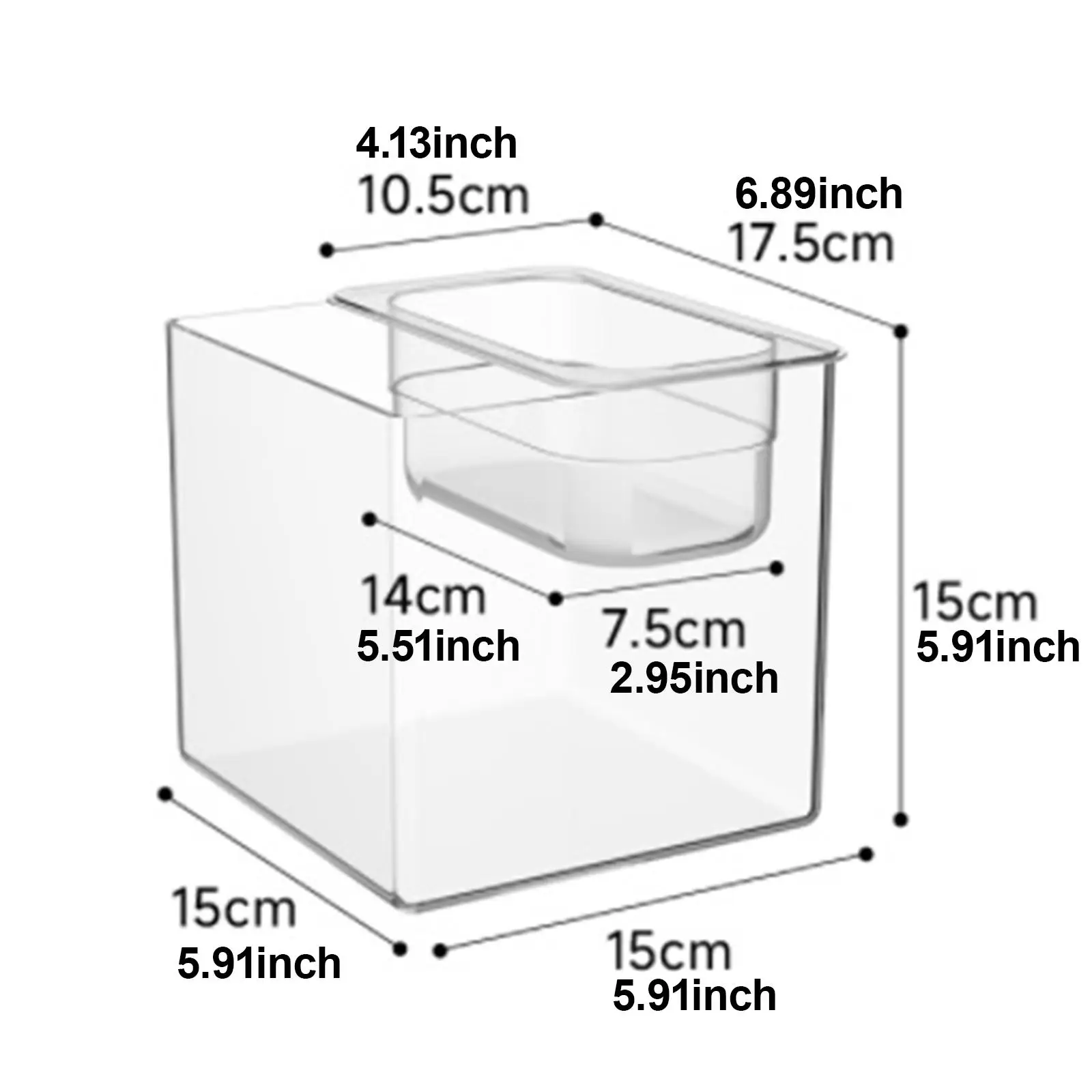 Small Shatterproof Fish Bowl PET Acrylic Mini Aquarium Pot Micro Landscape Fish Tank for Pet Drinking and Living Room Gift