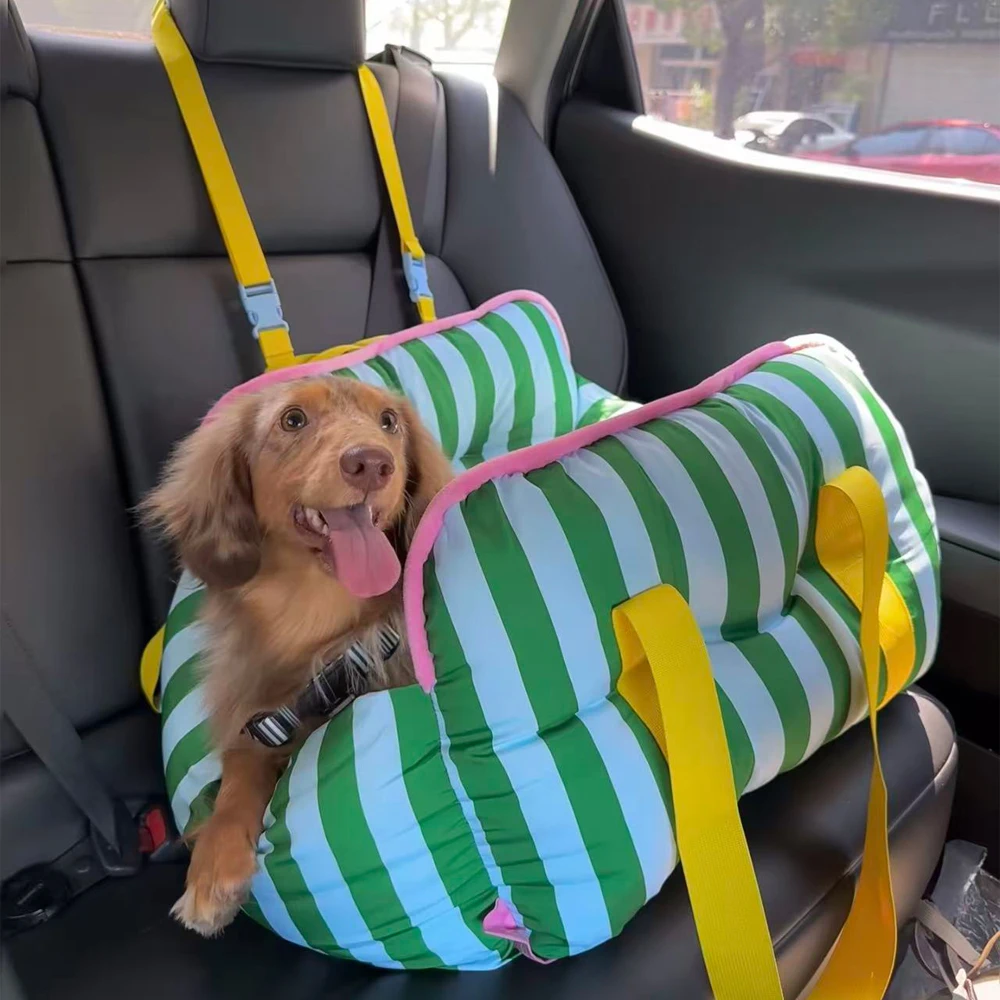 Transportín para perros pequeños con asiento coche y funda lavable - imagen 2