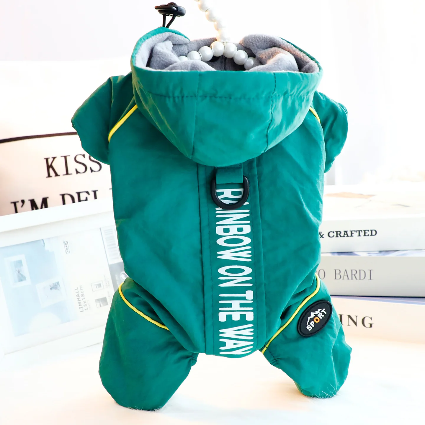 Ropa para cachorros, ropa de otoño e invierno, chaqueta de tracción gruesa de cuatro patas para montaña, productos para mascotas de peluche para perros pequeños - imagen 3