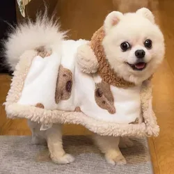 Abrigo cálido para perros y gatos – Capa cómoda Schnauzer y Corgi