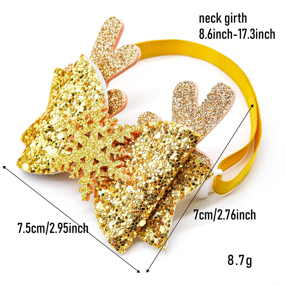 Pajaritas piezas para perros pequeños, Collar de pajarita para cachorros, accesorios de aseo navideño, suministros para mascotas, 40 unidades - imagen 5