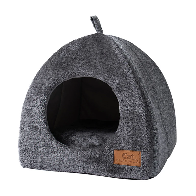 Nido pequeño para mascotas, cama de conejita, camas cálidas de cueva de conejillo de indias, tienda de conejos enanos, hámster, hurones, casa de Chihuahua, accesorios para cachorros - imagen 2
