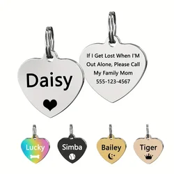 Placa identificativa corazón para perros antipérdida