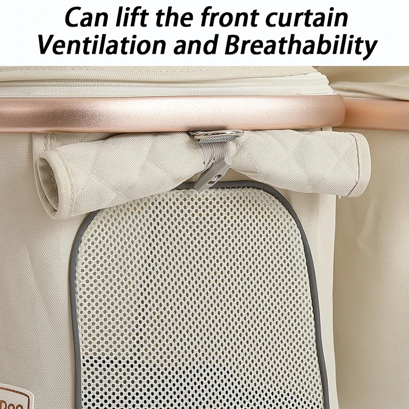 Cochecito para mascotas de 2 animales, cochecito plegable para perros pequeños y gatos, carrito transportador extraíble para cachorros, 4 ruedas, suministros para perros medianos y exteriores - imagen 5