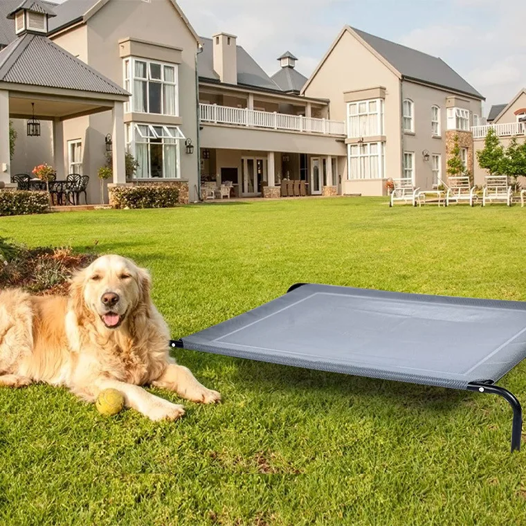Cama para perros, perrera de verano para perros medianos y grandes, camas para mascotas Golden Retriever Corgi, cama de campamento para mascotas fuera del suelo para todas las estaciones - imagen 2