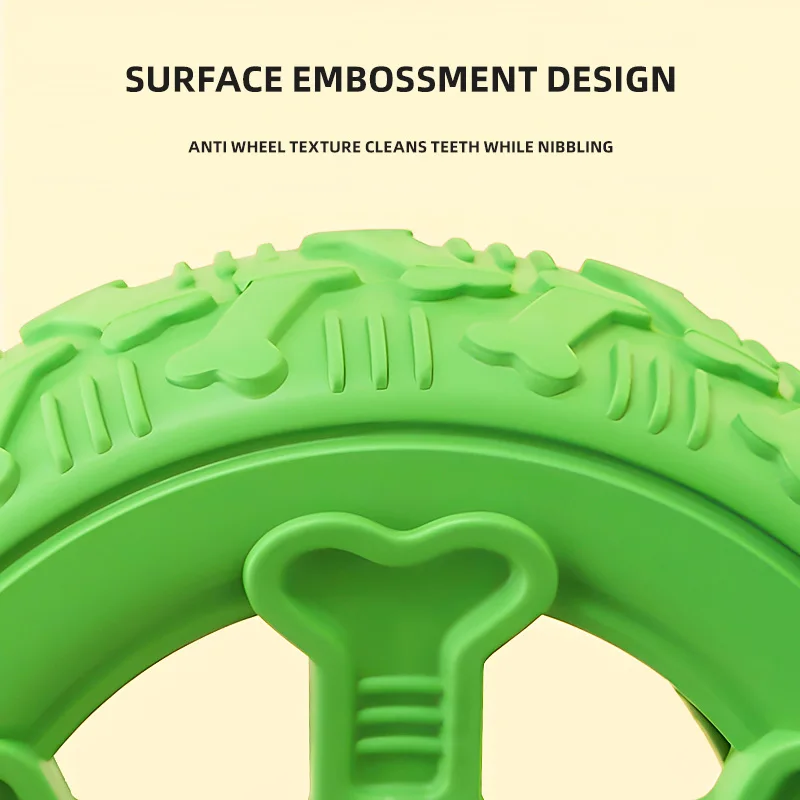 HOOPET-juguetes interactivos para perros, palo de dentición de goma Natural para cachorros, neumático de goma, ocultar comida, borde, Collie, Labrador, cachorro - imagen 5