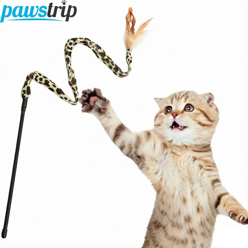 Juguete de caza para gatos: varita con plumas interactiva - imagen 5