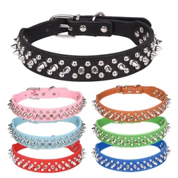 Collar para perro y gato, Collar con tachuelas y pinchos para perros pequeños y medianos, Collar antimordida ajustable para Bulldog, accesorio para mascotas
