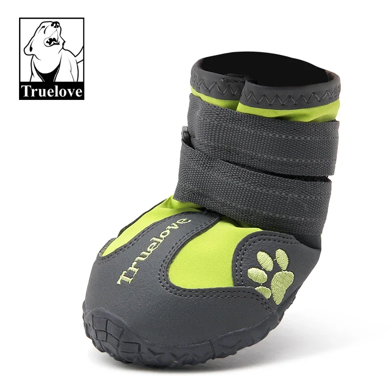 Truelove-zapatos para perros, Botas de lluvia antideslizantes impermeables, cálidas y reflectantes para entrenamiento deportivo para mascotas pequeñas, medianas y grandes, TLS3961 - imagen 2