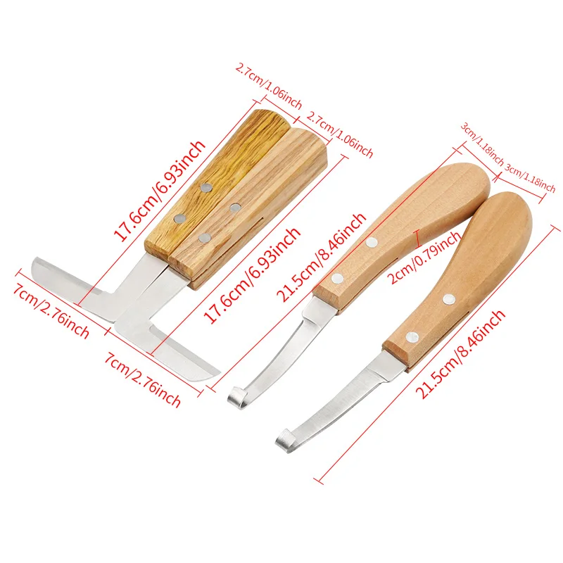 Cortador de pezuña de ganado, 1 piezas, cabra, oveja, cerdo, cuchillo de pezuña de ganado, mano derecha/izquierda, herramientas de poda de pie de Animal, suministros veterinarios - imagen 4