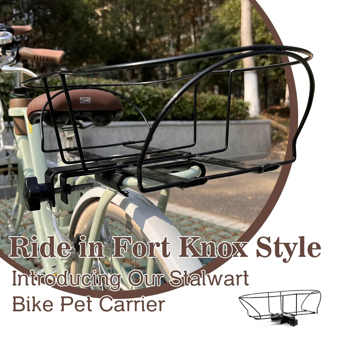 Cesta bicicleta para perros – Alforja y transportín de paseo - imagen 4