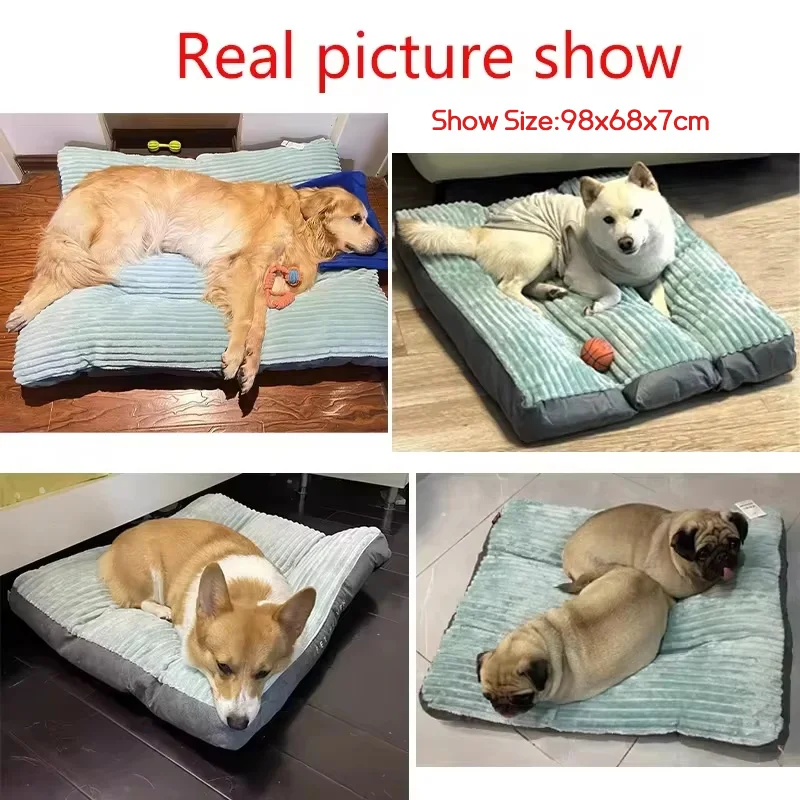 Cama cálida para perros – Estera pana lavable desmontable invierno - imagen 5