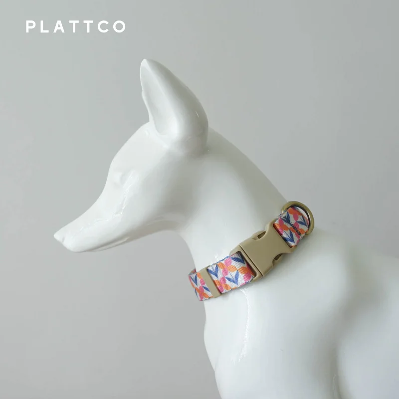 Collar y correa con lazo de mariposa violeta para perro - imagen 3