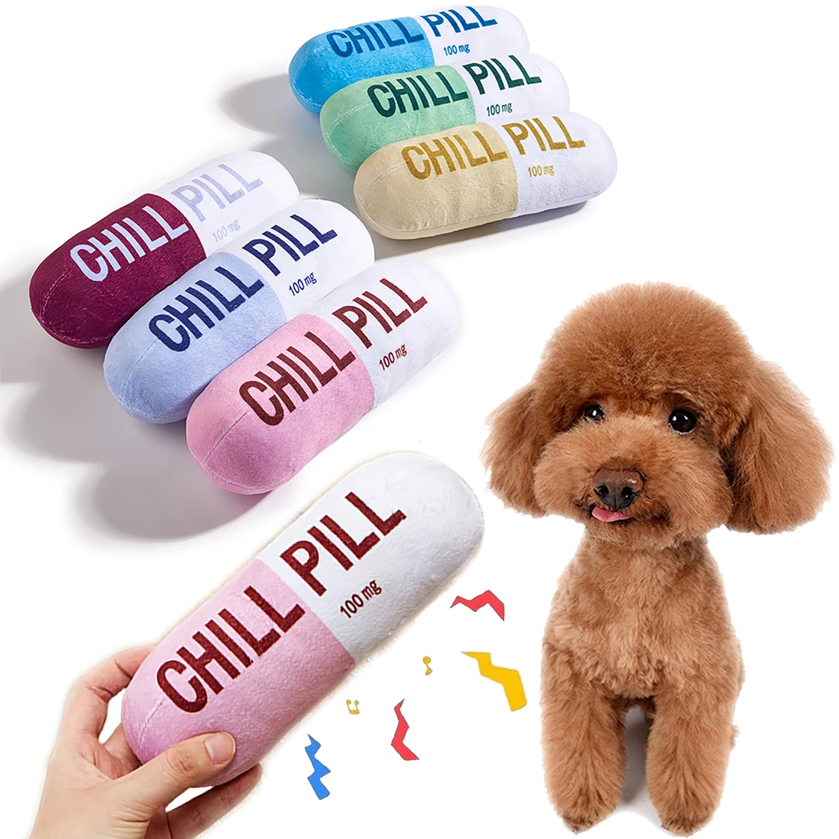 Juguete interactivo de peluche para perros con chirriador – Muy resistente