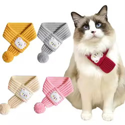 Bufanda Año Nuevo festiva para gatos Sphynx y Siamés – Cálida y cómoda