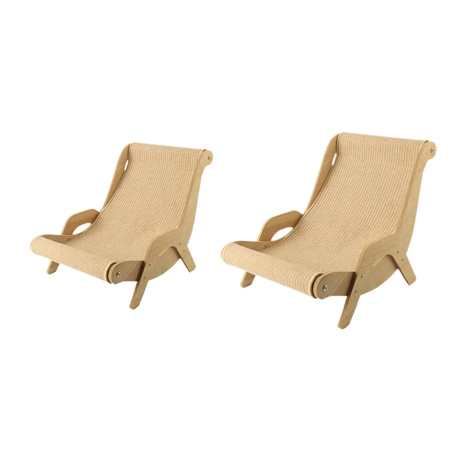 Cat Lounge Chair Cat Lounger Pet Cot, Portable Cats Elevated Bed, Cat Scratch Chair for Indoor Cats, Bunny