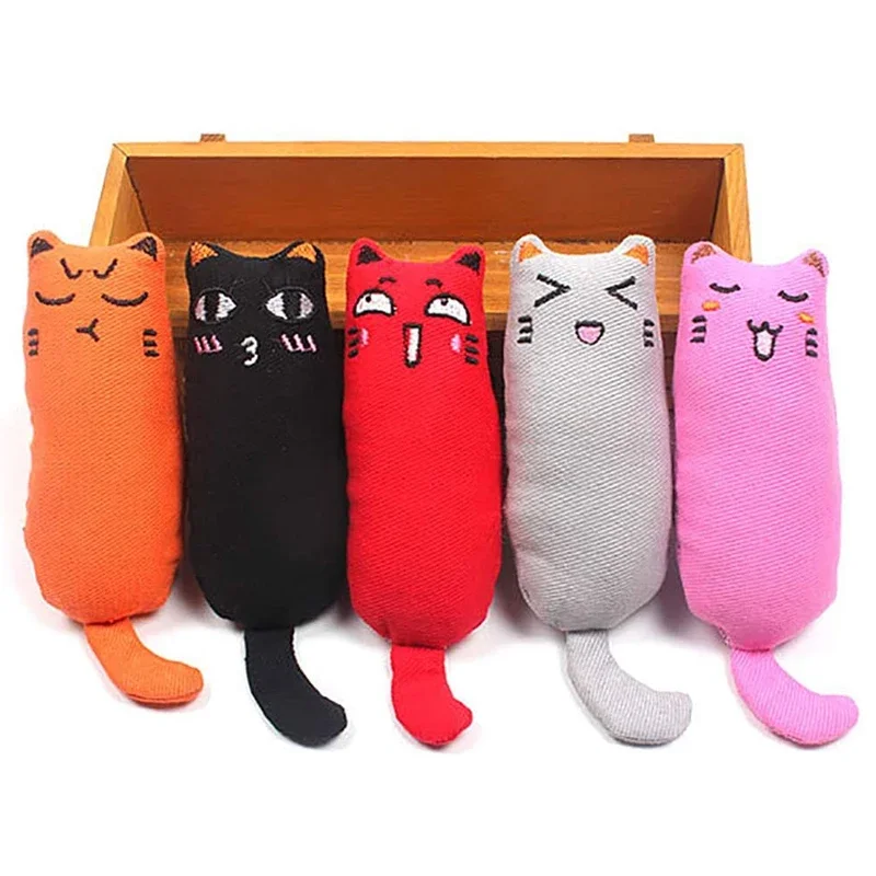 Rustle Sound Catnip Toy Cats Products for Pets Cute Cat Toys for Kitten Teeth Grinding Cat Plush Thumb Pillow Pet Accessories - imagen 2