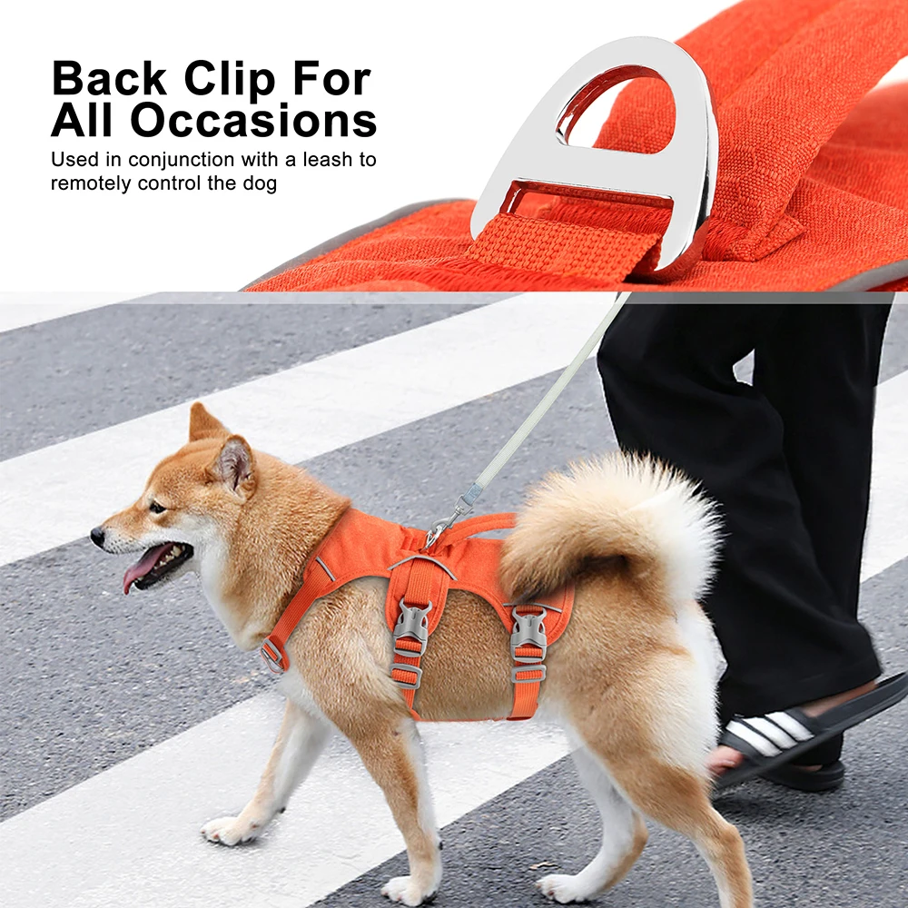 Arnés reflectante para perros – Nailon duradero con mango ajustable - imagen 2