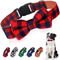 Pajarita ajustable a cuadros para perros y gatos - Ideal regalo